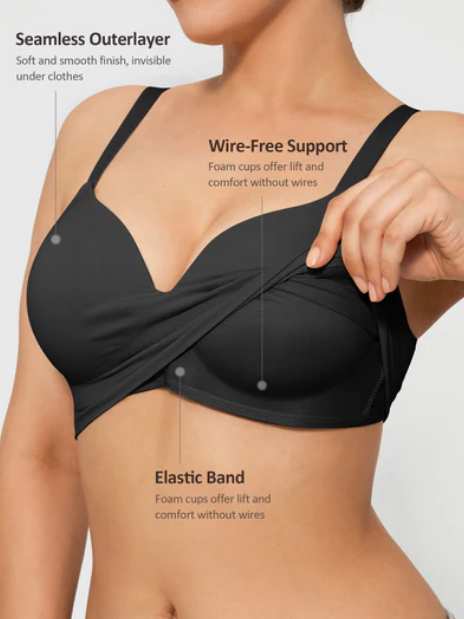 Push-Up Sømløs Behagelig Full Dekning BH uten bøyle