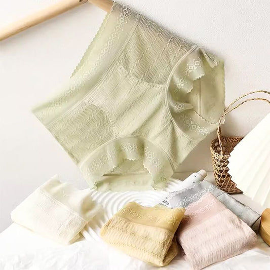 Stor Størrelse Høytlivs Blonde-Truser For Kvinner