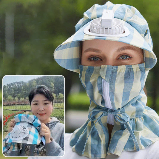 Sommerlig, kjølig, heldekkende solbeskyttelseshatt