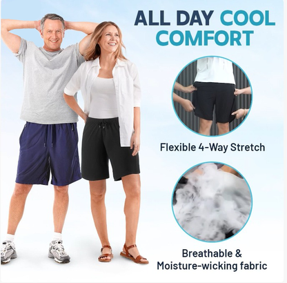 Unisex Ice Silk hurtigtørkende stretch shorts