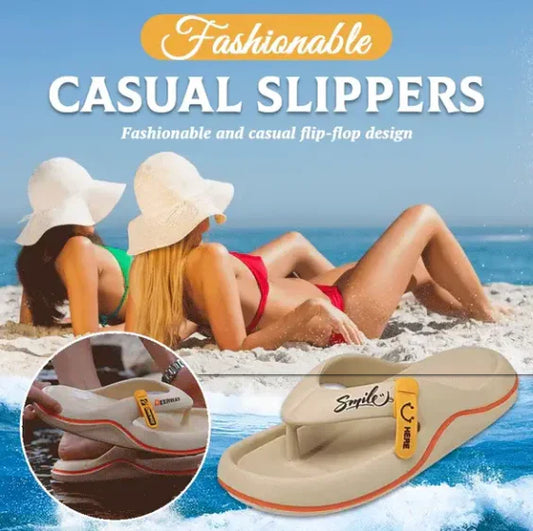 Mote avslappede flip-flops for menn