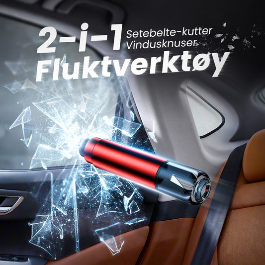 Mini nødverktøy for rømning av bil
