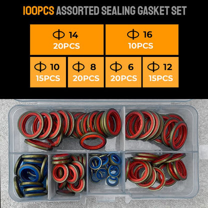 Pousbo® 100stk/ 245stk assortert tetningspakningssett