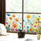 💐Nyttårssalg 50% avslag💞 Fargerik blomsterbukett vindusklistremerke 🖼️ (Klipp til størrelse fritt)