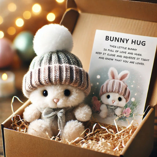 🔥Ukentlig spesialsalg🐇Håndlaget Mini kaninklem søt påskegave🎁