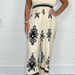 Trykt tube topp ermeløs jumpsuit