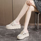 Lett tykk-sålede hullete pustende sko for kvinner