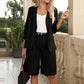 💕Elegant sett med shorts og blazer i lin for kvinner