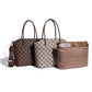 [Kvinnens Gave] Allsidig trykt crossbody tote vesken sett