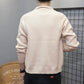 Strikket cardigan med revers for menn