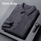 Strikket cardigan med revers for menn