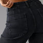 Jeans med høy midje og vide ben