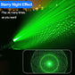 Rødt og grønt enkeltpunkts laserlys