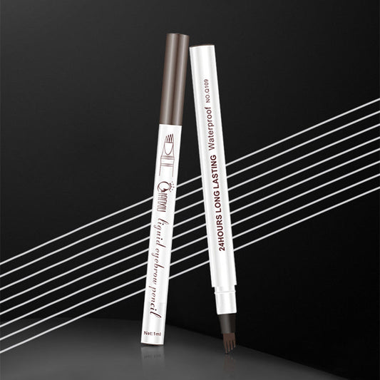 Langvarig vanntett øyenbrynspenn med 4-gaffelspiss