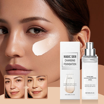 Lett matt langvarig vanntett foundation