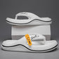Mote avslappede flip-flops for menn