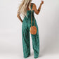 ⏳ Begrenset tid 50% avslag! 🍀Ermeløs jumpsuit med casual trykk for kvinner(Jo mer du kjøper, jo høyere rabatt)