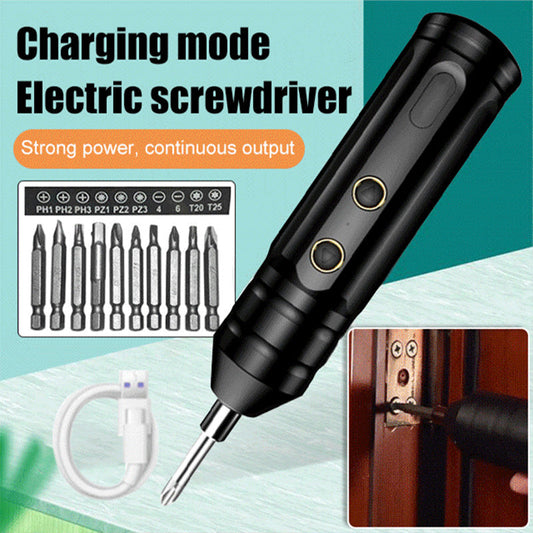 Portabel Elektrisk Oppladbar Skrutrekker Sett