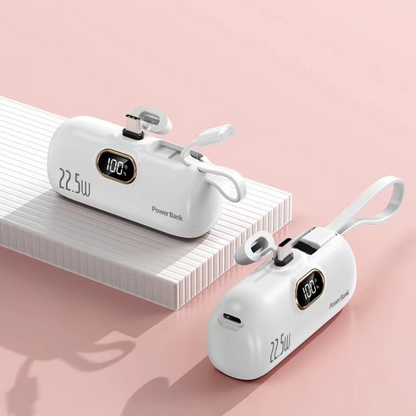 🔥5000 mAh mini bärbar laddare Power Bank för telefon