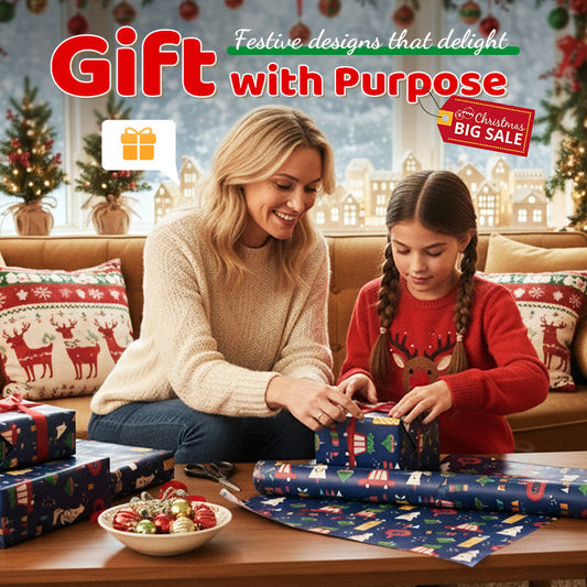 70*50 cm julepapir til gaveinnpakning