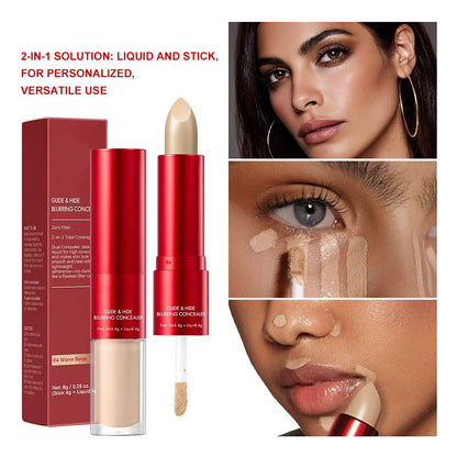 Dobbeltsidig, langvarig og lett concealer