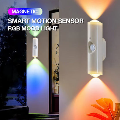 🌲JULESALG:Kjøp 1, få 1 gratis🔥Magnetisk smart bevegelsessensor RGB stemningsbelysning