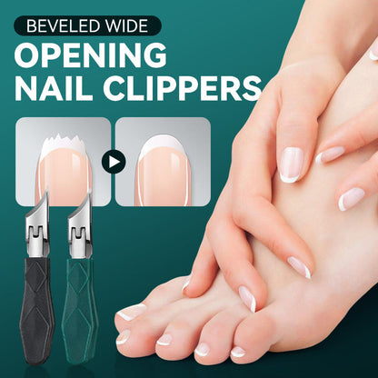 Skråstilte negleklippere med bred åpning