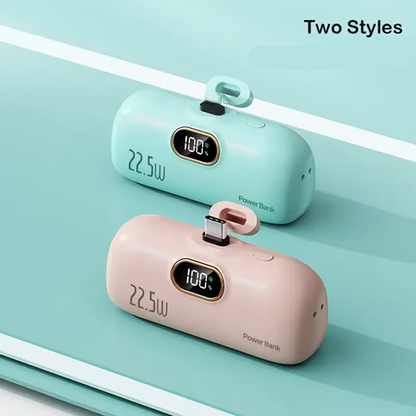 🔋 Begrenset tilbud på nye produkter ✨ Mini bærbar strømbank for telefoner, 5000 mAh