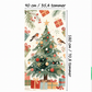🌲JULESALG:50% RABATT🚪 Jule-dørdekor i polyester – fargerike motiver, enkel henging, holdbar. Gjør inngangen klar for julen på sekunder! ✨🎅