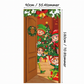 🌲JULESALG:50% RABATT🚪 Jule-dørdekor i polyester – fargerike motiver, enkel henging, holdbar. Gjør inngangen klar for julen på sekunder! ✨🎅