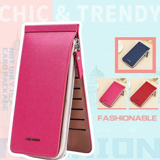 Multifunksjonell lang lommebok