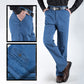 Jeans med høy midje og rett passform for menn